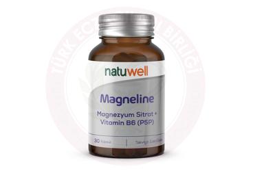 NATUWELL MAGNEZYUM SITRAT VE P5P ICEREN TAKVIYE EDICI GIDA KAPSUL  30 kapsül
