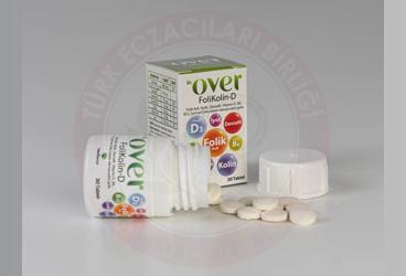 DR OVER FOLIKOLIN-D TAKVIYE EDICI GIDA  30 tablet
