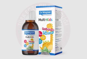 DR.WAGNER MULTI-KIDS TAKVIYE EDICI GIDA SURUP  150 ml şişe