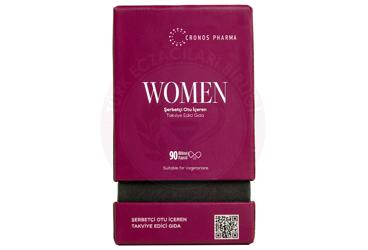 CRONOS PHARMA WOMEN SERBETCI OTU ICEREN TAKVIYE EDICI GIDA KAPSUL  90 kapsül