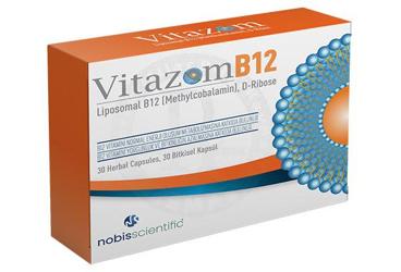 VITAZOM LIPOZOMAL VITAMIN B12 VE D-RIBOZ ICEREN TAKVIYE EDICI GIDA  30 kapsül