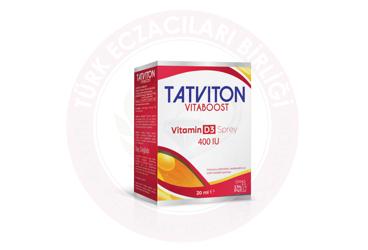 TATVITON VITABOOST D3 SPREY TAKVIYE EDICI GIDA 400 IU 20 ml şişe