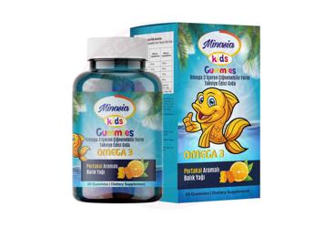 MINASIA KIDS GUMMIES OMEGA 3 ICEREN TAKVIYE EDICI GIDA  60 tablet
