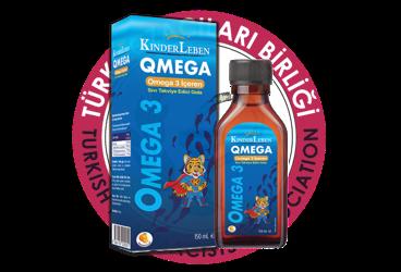 KINDERLEBEN QMEGA OMEGA 3 ICEREN SIVI TAKVIYE EDICI GIDA SURUP  150 ml şişe