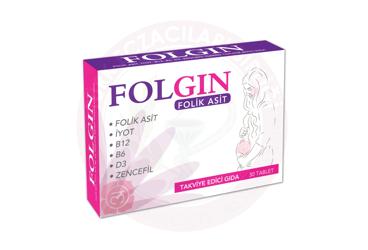 FOLGIN FOLIK ASIT TAKVIYE EDICI GIDA TABLET  30 tablet
