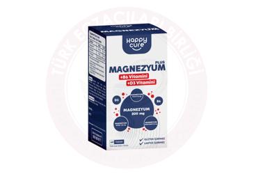 HAPPY CURE MAGNEZYUM PLUS TAKVIYE EDICI GIDA TABLET  60 tablet
