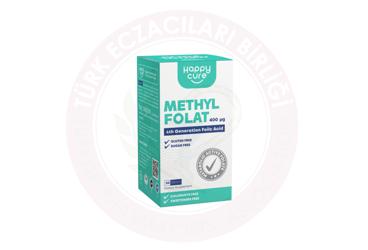 HAPPY CURE METHYL FOLAT ICEREN TAKVIYE EDICI GIDA TABLET 400 mcg 30 tablet