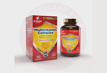STORM VITALS MULTIVITAMIN COMPLEX ICEREN TAKVIYE EDICI GIDA TABLET  30 tablet