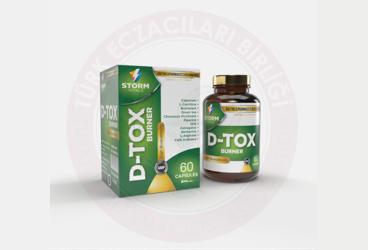 STORM VITALS D-TOX BURNER TAKVIYE EDICI GIDA KAPSUL  60 kapsül