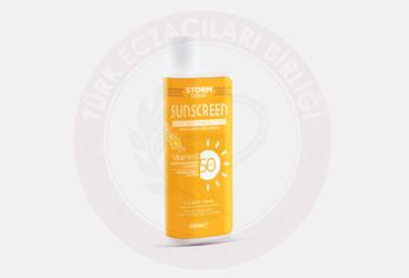STORM DERMA SUNSCREEN FACE&BODY SUN CREAM  200 ml şişe