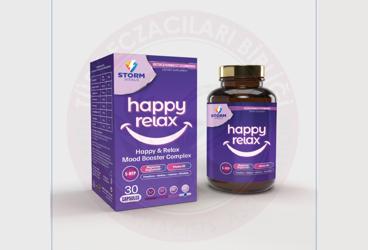 STORM VITALS HAPPY RELAX TAKVIYE EDICI GIDA KAPSUL  30 kapsül