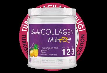 SUDA COLLAGEN MULTIFORM PINEAPPLE TAKVIYE EDICI GIDA TOZ  360 gr kutu