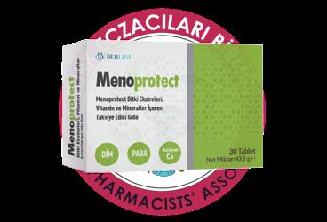 MENOPROTECT BITKI EKSTRELERI, VITAMIN VE MINERALLER ICIN TAKVIYE EDICI GIDA TABLET  30 tablet