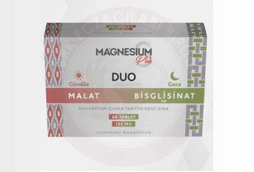 GOODDAY MAGNESIUM PLUS DUO MAGNEZYUM ICEREN TAKVIYE EDICI GIDA TABLET  60 tablet