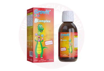 GROVIT KIDS B COMPLEX SIVI TAKVIYE EDICI GIDA  150 ml şişe