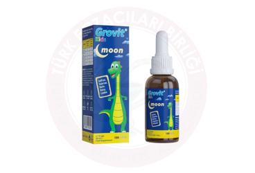 GROVIT KIDS MOON SIVI TAKVIYE EDICI GIDA DAMLA  50 ml şişe