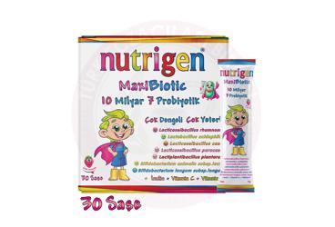 NUTRIGEN MAXIBIOTIC PROBIYOTIK ICEREN TAKVIYE EDICI GIDA SASE  30 saşe