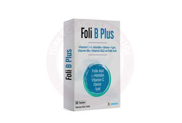 FOLI B PLUS TAKVIYE EDICI GIDA TABLET  30 tablet