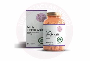 ANTI ALFA LIPOIK ASIT ICEREN TAKVIYE EDICI KAPSUL 600 mg 60 kapsül