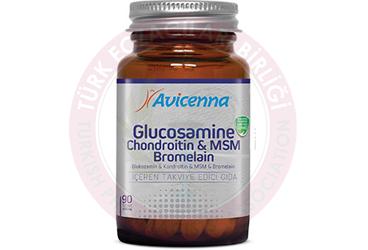 AVICENNA GLUKOZAMIN, KONDROITIN & MSM, BROMELAIN ICEREN TAKVIYE EDICI GIDA  90 tablet