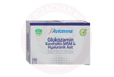AVICENNA GLUKOZAMIN KONDROITIN MSM & HYALURONIK ASIT ICEREN TAKVIYE EDICI GIDA  60 tablet