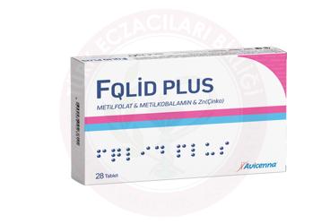 AVICENNA FQLID PLUS METILFOLAT & METILKOBALAMIN & ZN (CINKO) ICEREN TAKVIYE EDICI GIDA  28 tablet