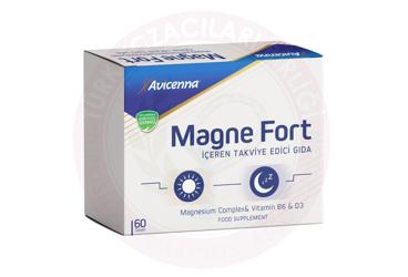 AVICENNA MAGNE FORT MAGNEZYUM KOMPLEKS & B6 & D3 VITAMINI ICEREN SET TAKVIYE EDICI GIDA TABLET  60 tablet