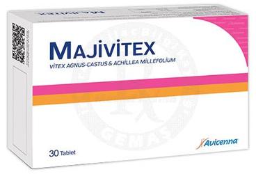 MAJIVITEX VITEX AGNUS-CASTUS & ACHILLEA MILLEFOLIUM ICEREN TAKVIYE EDICI GIDA  30 tablet