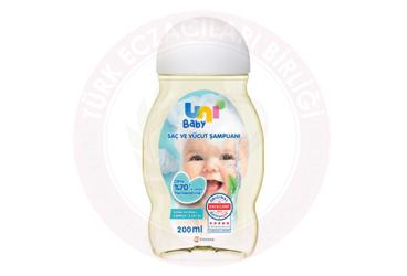 UNI BABY SAC VE VUCUT SAMPUANI  200 ml şişe