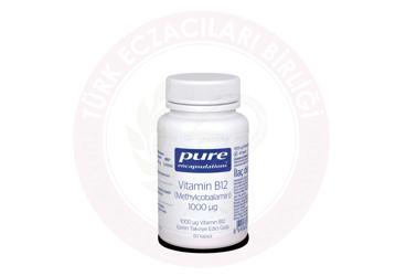 PURE ENCAPSULATIONS VITAMIN B12 ICEREN TAKVIYE EDICI GIDA KAPSUL 1000 mcg 60 kapsül