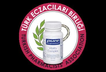 PURE ENCAPSULATIONS VITALITY COMPLEX TAKVIYE EDICI GIDA  30 kapsül
