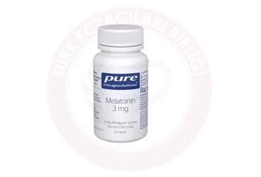 PURE ENCAPSULATIONS MELATONIN ICEREN TAKVIYE EDICI GIDA KAPSUL 3 mg 60 kapsül