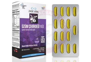 ZADE VITAL UZUM CEKIRDEGI YAGI KAPSUL  60 kapsül/blister