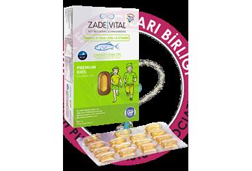 ZADE VITAL OMEGA 3 PREMIUM KIDS KAPSUL  60 kapsül
