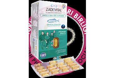 ZADE VITAL OMEGA 3 PREMIUM ADULT KAPSUL  60 kapsül
