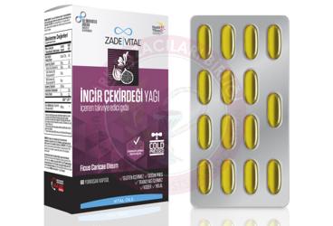 ZADE VITAL INCIR CEKIRDEGI YAGI KAPSUL  60 kapsül/blister