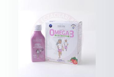 ZADE VITAL OMEGA 3 KIDS CILEK SURUP  100 ml şişe