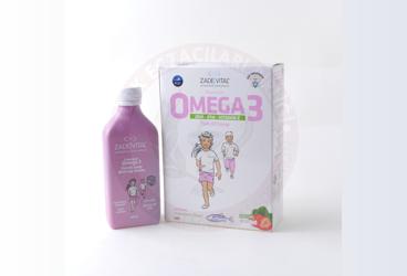 ZADE VITAL OMEGA 3 KIDS CILEK SURUP  200 ml şişe