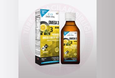 ZADE VITAL OMEGA 3 ADULT SURUP  100 ml şişe