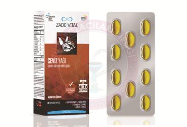 ZADE VITAL CEVIZ YAGI KAPSUL  30 kapsül/blister