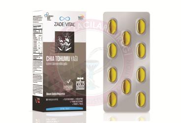 ZADE VITAL CHIA TOHUMU YAGI KAPSUL 1000 mg 30 kapsül/blister