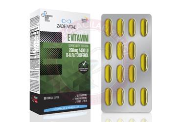 ZADE VITAL E VITAMINI KAPSUL  30 kapsül/blister