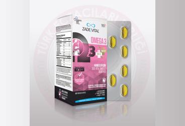 ZADE VITAL HAMILELER ICIN OMEGA 3 BALIK YAGI ICEREN KAPSUL  50 kapsül