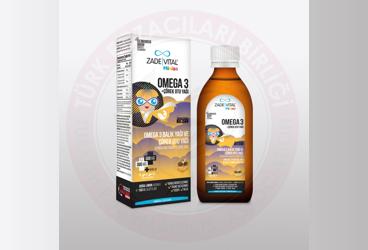 ZADE VITAL MINIZA OMEGA 3 BALIK YAGI VE COREK OTU YAGI ICEREN SIVI TAKVIYE EDICI GIDA  150 ml şişe
