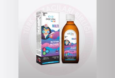 ZADE VITAL MINIZA MULTIVITAMIN MULTIMINERAL ICEREN SIVI TAKVIYE EDICI GIDA  150 ml şişe