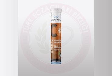 ZADE VITAL C VITAMINI, B2 VITAMINI, CINKO ICEREN EFERVESAN TABLET  20 tablet