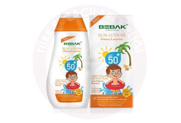 BEBAK BABY SPF50+ GUNES LOSYONU  200 ml şişe
