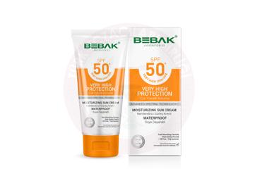 BEBAK SPF50+ COK YUKSEK KORUMALI NEMLENDIRICI GUNES KREMI  75 ml tüp