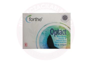 FORTHE OPTACT KAPSUL GOZOTU EKSTRESI, KUERSETIN VE ZEAKSANTIN ICEREN TAKVIYE EDICI GIDA 630 mg 30 kapsül