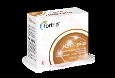 FORTHE HBO 3 PLUS BALIK YAGI (OMEGA 3), HINDISTAN CEVIZI YAGI, BIBERIYE YAGI YUMUSAK KAPSUL TAKVIYE EDICI GIDA 1380 mg 30 kapsül
